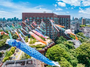 Carp streamers at Hotel Chinzanso Tokyo